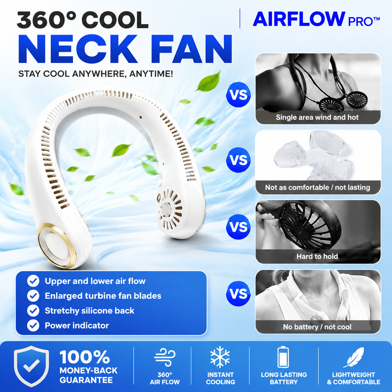 AirFlow Pro™ Portable Neck Fan